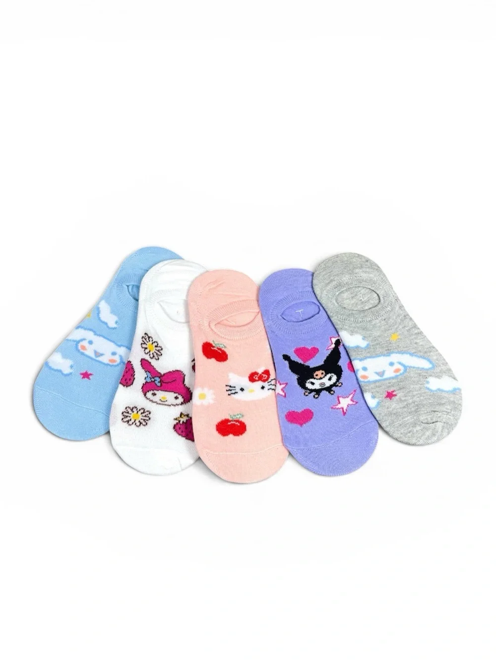 Cute No-Show Hello Kitty Sock Bundle